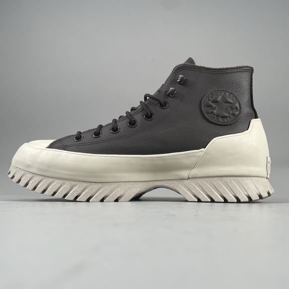 Women's 11 Men’s 9 Converse Lugged 2.0 Chunky High Top Sneaker Casual Shoe Brown - Picture 7 of 9